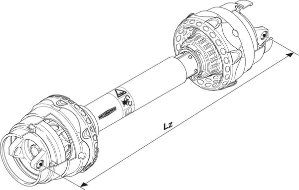 Pièces agricoles - Transmission - Arbre de transmission grand angle