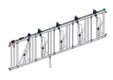 PACK DE 6 PANNEAUX AXIAL II REG DE 5P./4M L.3.70M