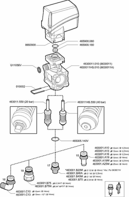 Pièces agricoles - Pièce Pulvérisateur - Soupape étroite électrique