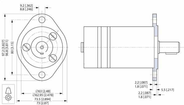 Pièces agricoles - Hydraulique - Bride 151G0211