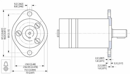 Pièces agricoles - Hydraulique - Bride 151G0211