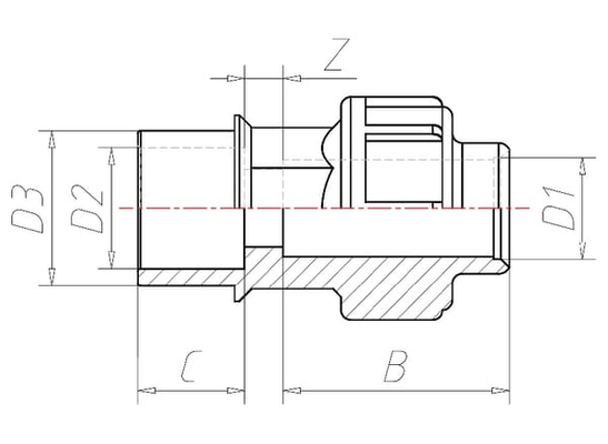 Pièces agricoles - Hydraulique - Adaptateur PVC/PE 16 x 25/32