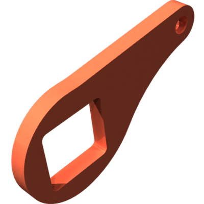 Pièces agricoles - Pièce divers - bras de levier 130mm peint