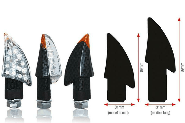 Pièces Quad & Motos - Equipement véhicule - Clignotants BIHR Blade LED long bamboo universel