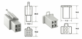 Jeu de connectiques 4 voies 110 ML BIHR type origine Ø0,5mm²/0,85mm² - 5 jeux complets