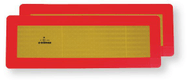 Plaque ECE 70-01 pour semi remorques et remorques 1130x132mm visibilité supérieure à 500m (par 1)