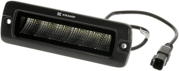 Pièces agricoles - Eclairage - Lampe de travail indirecte LED, 30W, 2880lm, rectangulaire, 12/24V, blanc, 157x49,7x60mm prise Deutsch, faisceau étroit, 6LED