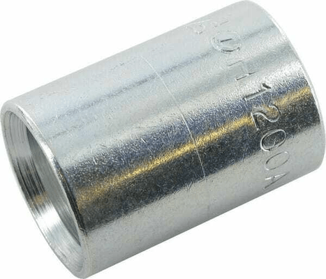 Pièces agricoles - Hydraulique - Jupe à sertir Ø22x31mm DN10 acier / chromé Alfagomma