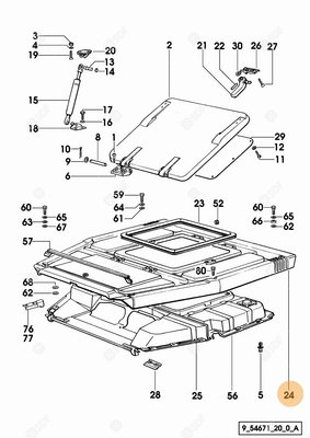 Pièces agricoles - Cabine et structure - TOIT OUVRANT