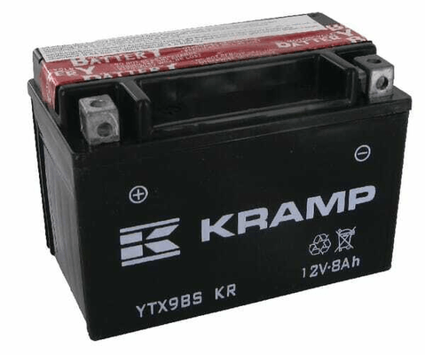 Pièces agricoles - Eclairage - Batterie 12V 8Ah 120A avec pack d'acide Kramp