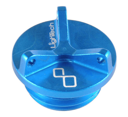 Pièces Quad & Motos - Pièces communes - Bouchon de carter d'huile LIGHTECH M20x2,5 3 pans alu cobalt