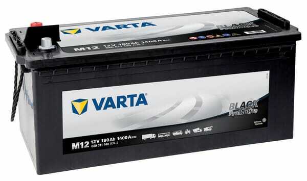 Pièces agricoles - Eclairage - Batterie 12V 180Ah 1400A Promotive Black VARTA