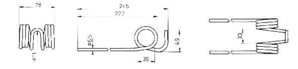 Pièces agricoles - Fenaison & élevage - Dent de pirouette Ø6.5 p/Polyp