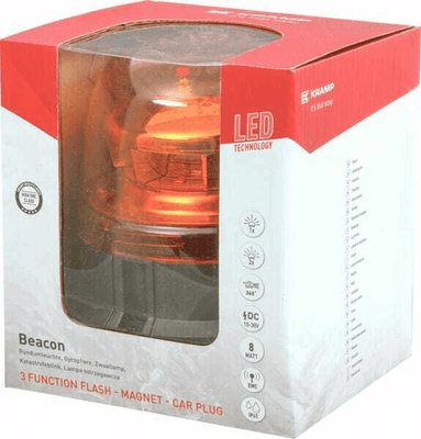 Pièces agricoles - Eclairage - Gyrophare LED, magnétique avec prise EMC