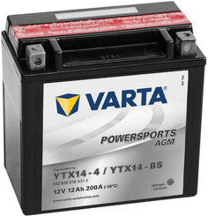 Pièces agricoles - Eclairage - Batterie 12V 12Ah 200A AGM Sports motorisés VARTA