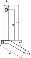 Pièces agricoles - Tracteur pièce adaptable - Goupille 37x175mm
