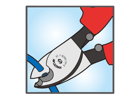 Outils - Outils divers - Pince coupante diagonale 185mm isolée VDE EN60900