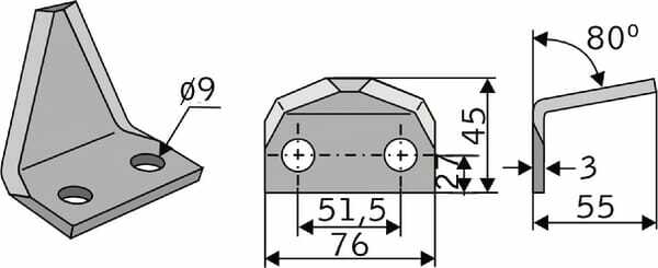 Pièces agricoles - Fenaison & élevage - Section de désileuse Marmix
