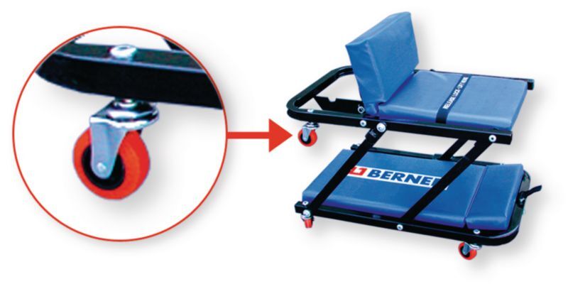 Equipement d'atelier - Equipement d'atelier divers - ROULETTE CHARIOT VISITE 2 EN 1