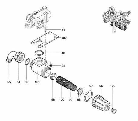 Pièces agricoles - Pièce Pulvérisateur - Vanne à sections ECM 2