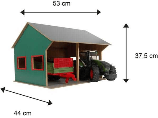 Loisirs - Jouets - Hangar agricole pour 2 véhicules 1:16