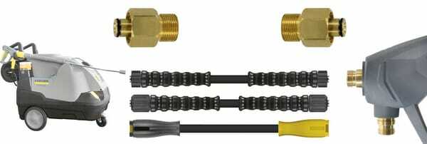 Pièces agricoles - Hydraulique - Adaptateur K-Lock filetage femelle TR22 x filetage mâle M22x1,5, laiton