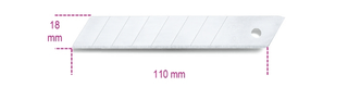 Etui de 10 lames sécables 18 mm BETA pour 1771 et 1771BM