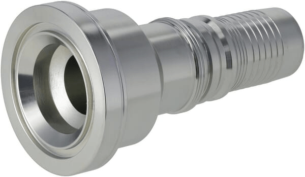 Pièces agricoles - Hydraulique - Raccord à sertir 4SH-DN40 avec bride ø79,4 mm