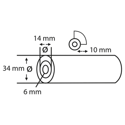 Chimie - Chimie divers - Rouleau de peinture étoile IV, mousse SF arrondi 11cm (10x)