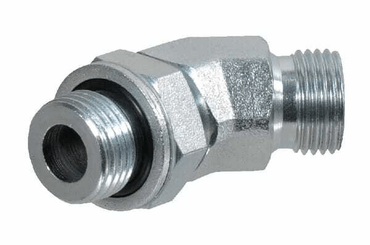 Pièces agricoles - Hydraulique - Adapt. régl. male 45° 3/8" BSP