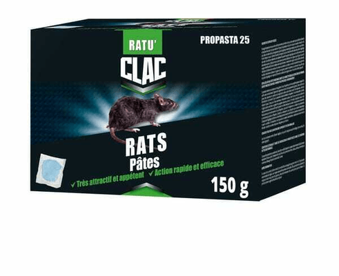 Pièces agricoles - Cloture,Jardin & Sylviculture - Pâte d'appât raticide polyvalente prête à l'emploi 150gr