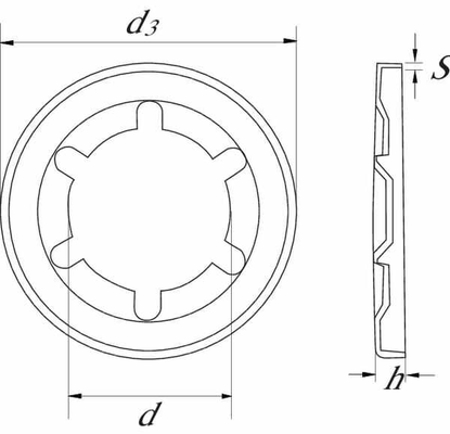 Pièces agricoles - Fasteners - Rondelle de blocage Starlock 9 mm