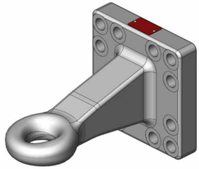 Pièces agricoles - Tracteur pièce adaptable - Œillet attelage bride Hitch 50mm