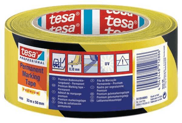 Chimie - Chimie divers - Ruban adhésif premium PVC permanent, jaune, 33m x 50 mm, TesaFLEX®
