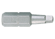 Embout 1/4" longueur: 25mm carré n°3