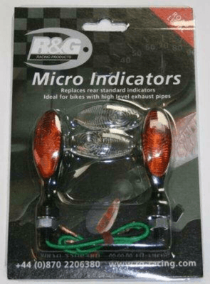 Pièces Quad & Motos - Pièces communes - Micro clignotants R&G RACING support de plaque 443885