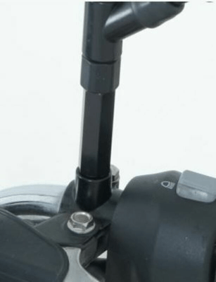 Pièces Quad & Motos - Equipement véhicule - Réhausses de rétroviseur R&G RACING universel M10 x 1,25 x 15mm x 45mm - noir
