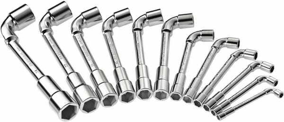 Outils - Outils divers - 12 clés à pipe débouchées