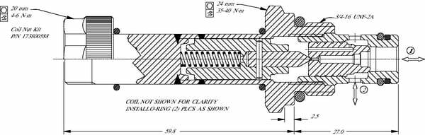 Pièces agricoles - Hydraulique - Valve 2/2 SVP08-NC-00-B-00