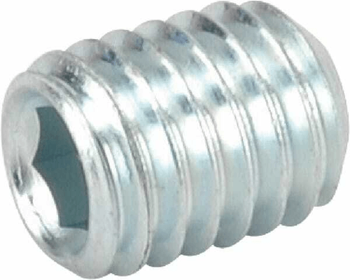 Pièces agricoles - Fasteners - Vis sans tête six pans creux bout cuvette M8x10 45H zinqué