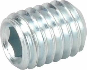 Pièces agricoles - Fasteners - Vis sans tête six pans creux bout cuvette M8x10 45H zinqué