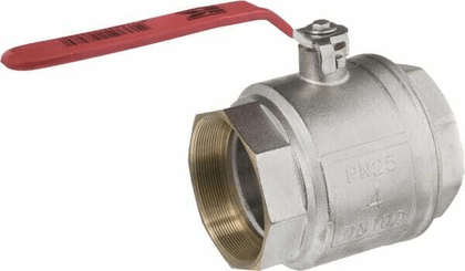 Pièces agricoles - Hydraulique - Vanne à bille BSP 2x femelle 4" + poignée SS