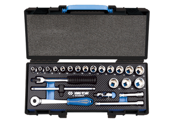 Outils - Outils divers - Coffret de douilles et accessoires 3/8" 6 pans EVAWAVE - 23 pièces