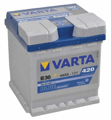 Pièces agricoles - Eclairage - Batterie 12V 44Ah 420A Blue Dynamic VARTA