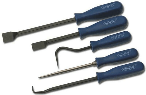 Pièces Quad & Motos - Outillage - Jeu de grattoirs et accessoires DRAPER 5pcs