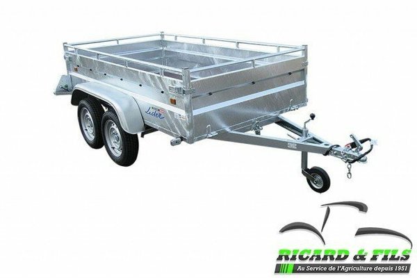 Materiels - Remorque voiture - ROBUST 253x134x50 2 essieux non freiné PTAC : 750 kg