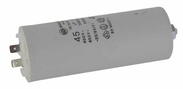 Pièces agricoles - Electricité - Condensateur avec fiche 45µF
