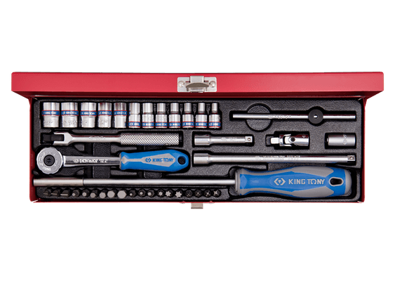 Outils - Outils divers - Coffret douilles de 39 pièces 1/4", cliquet 72 dents