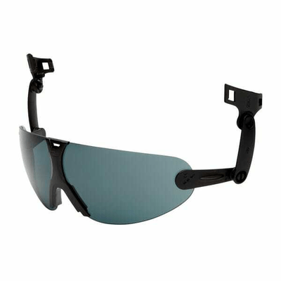 Vêtements et protections - Equipement - Casque avec lunettes de sécurité intégrées, grises, V9G
