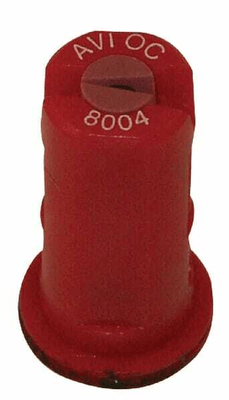 Pièces agricoles - Pièce Pulvérisateur - Buse de bordure à injection d'air AVI OC 80° 04 rouge céramique Albuz ZNT